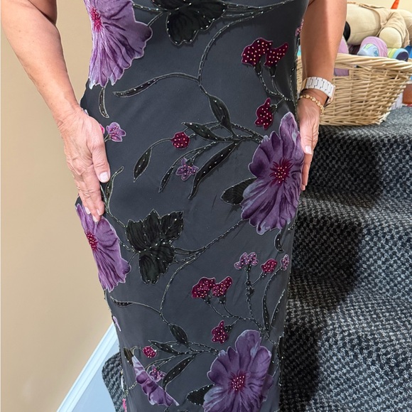 Sue Wong Dresses & Skirts - SueWongBeadedSilkBurnoutVelvet&SHAWLCowlNecklineClings&DrapesflatteringFEMININE8